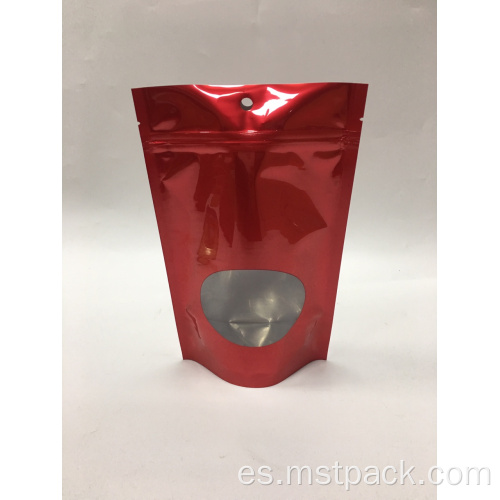 Doypack de grado alimenticio con bolsillo de ventana